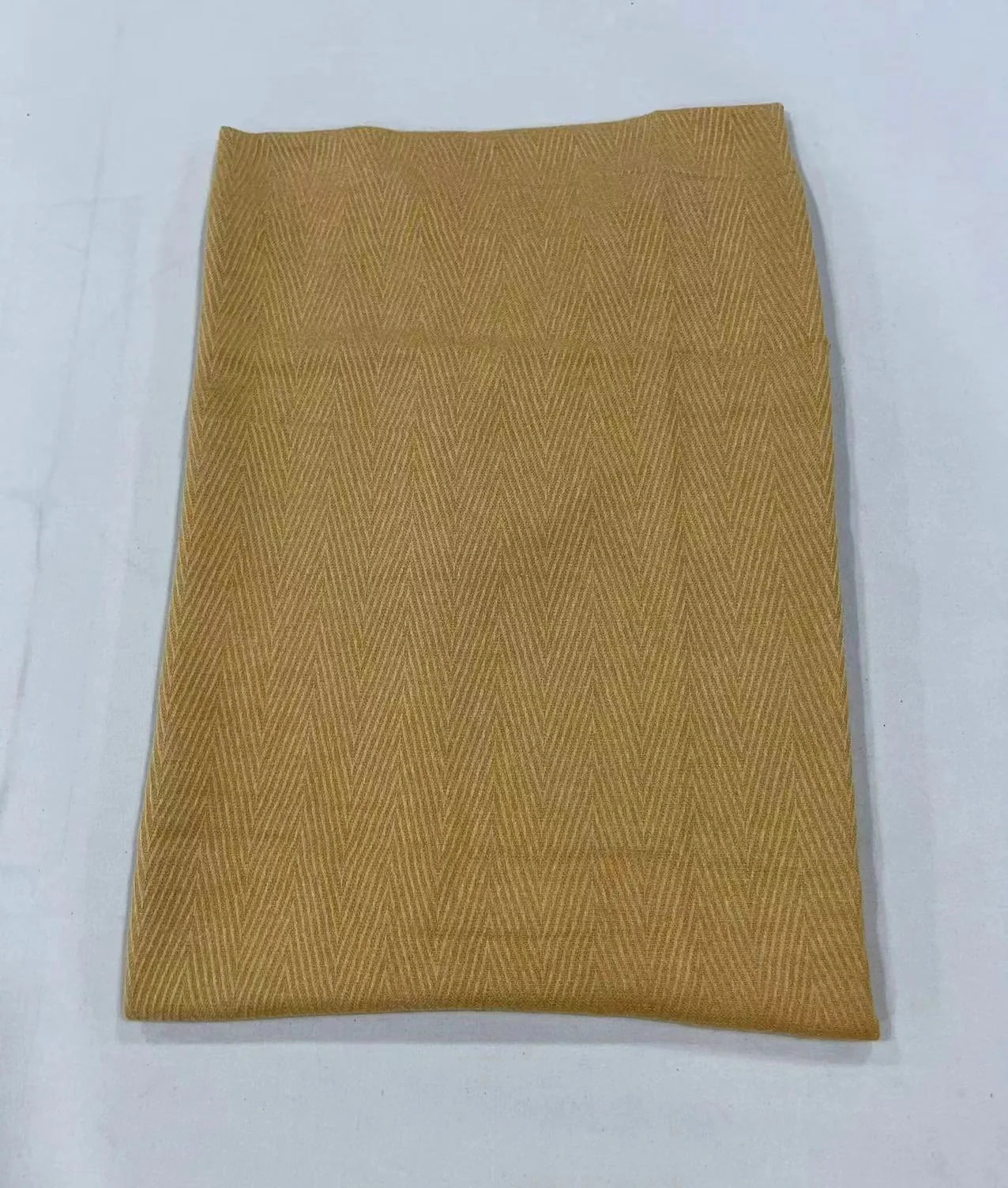 Herringbone pattern artificial cashmere scarf with tassel fringes