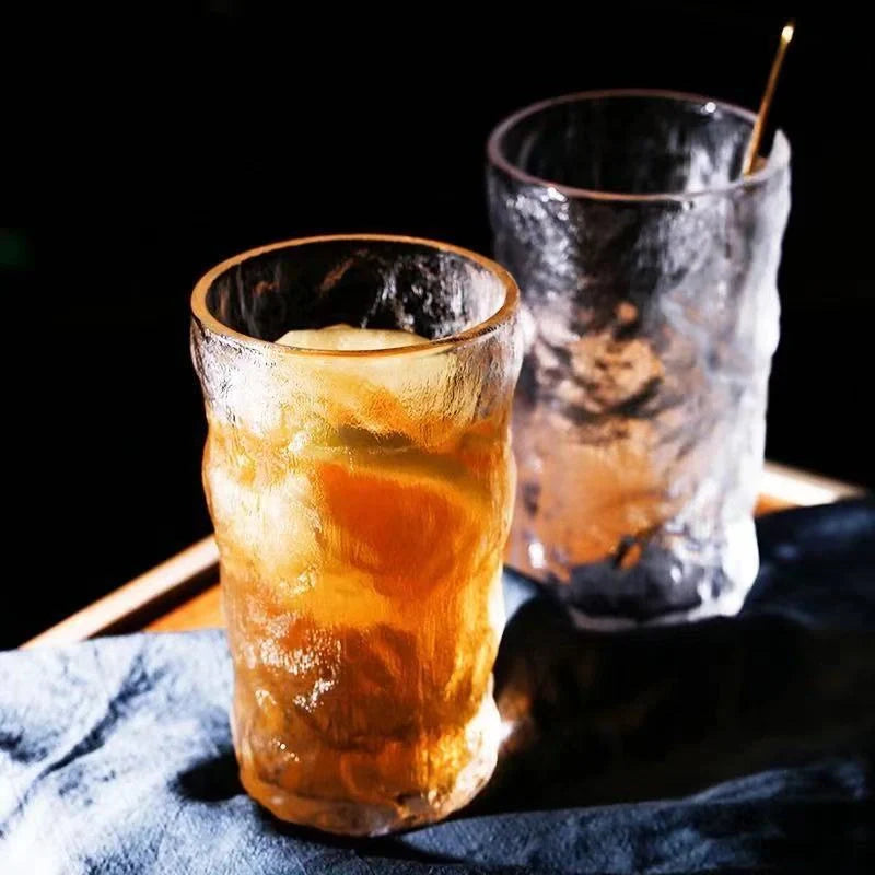 Whiskey Glass Frosted Coffee Cup in Japanese style with heat insulation