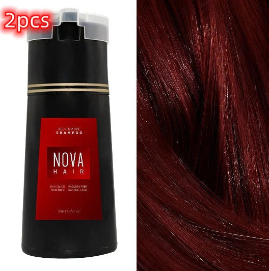 3-in-1 Hair Dye Shampoo for quick grey coverage and hair nourishment