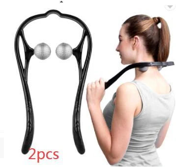 Pressure Point Therapy Neck Massager in pink, blue, and green for neck and shoulder relief