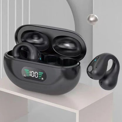 Premium Bone Conduction Wireless Earbuds with Bluetooth 5.3, Dual-Drive Audio, and Ergonomic Ear-Clip Design
