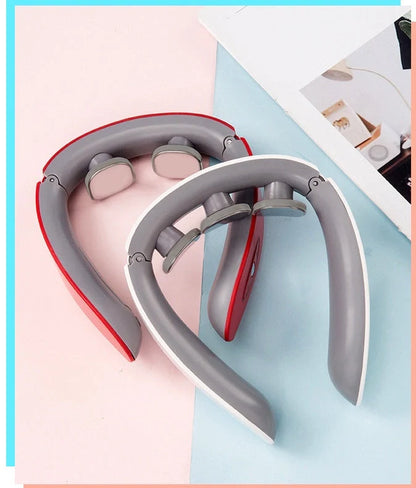 USB Charging Neck Massager with adjustable strength levels for cervical pain relief