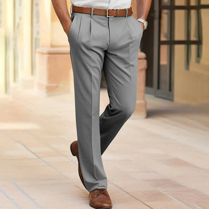 Men's stylish straight fit office trousers in various colours