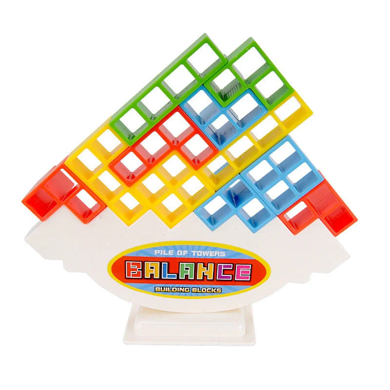 Balance Stacking Board Games for kids and adults, educational toy with plastic blocks