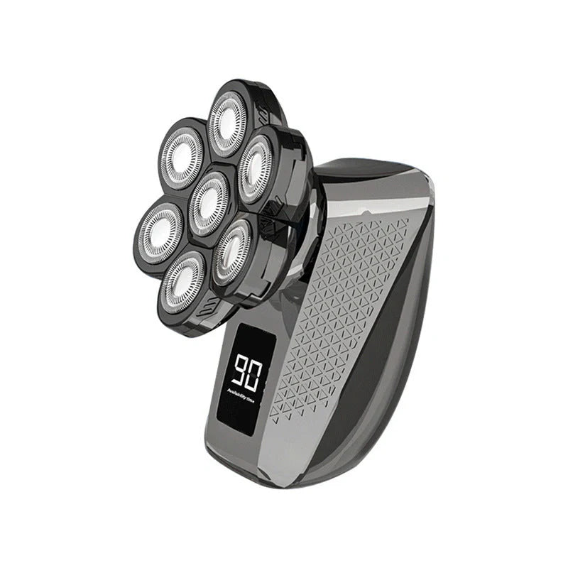 7D floating head waterproof electric razor for men with USB charging