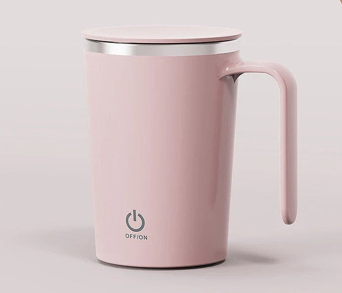 Automatic Electric Stirring Coffee Mug with Hands-Free Mixing Functionality for Warm Beverages