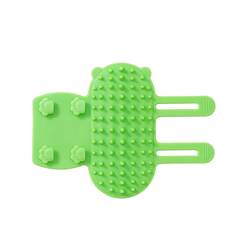 Soothing pet grooming tool with massage and hair removal features, suitable for cats, dogs and other pets