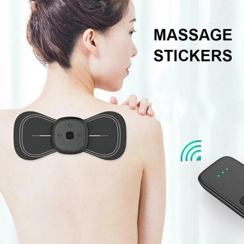 Premium mini wireless neck massager with 6 intelligent massage modes, soft faux leather design, and portable, lightweight construction for soothing muscle relief