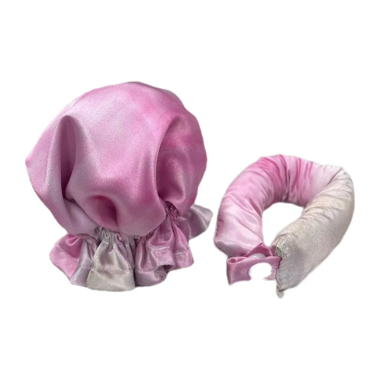 Heatless curl stick with cloth cover for safe overnight hair styling