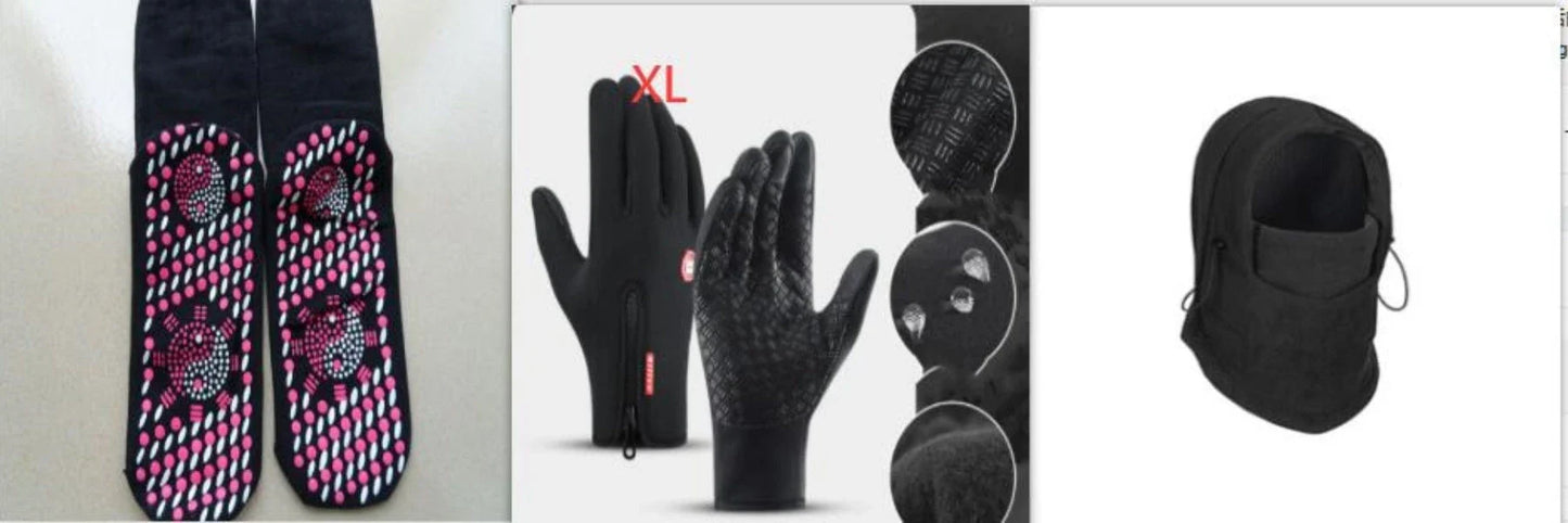Versatile outdoor winter headwear with a warm fleece hat, face mask, and neck scarf for cold weather protection
