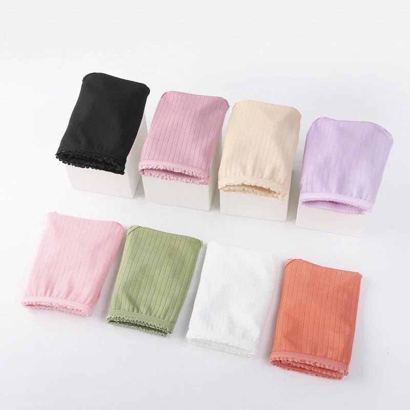 High waisted tummy control panties in milk silk for a smooth silhouette