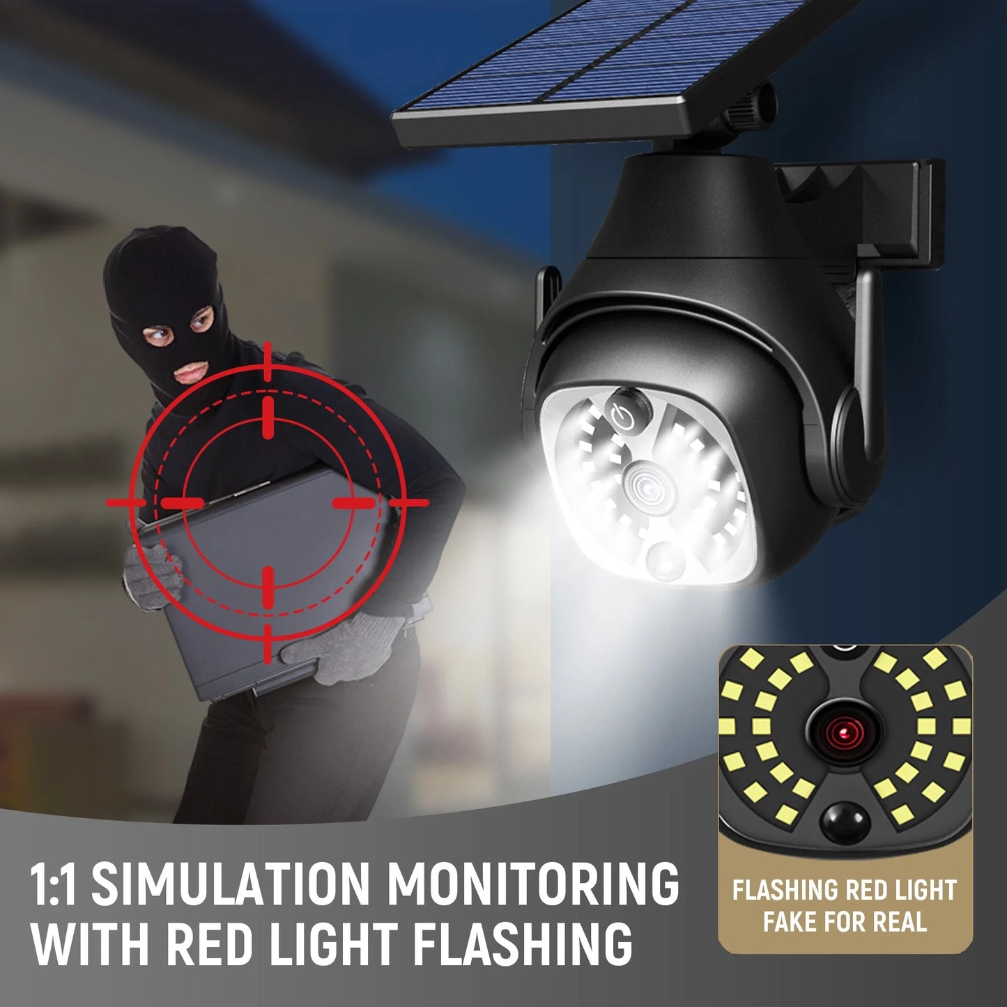 Solar-powered outdoor courtyard lights with human sensing technology