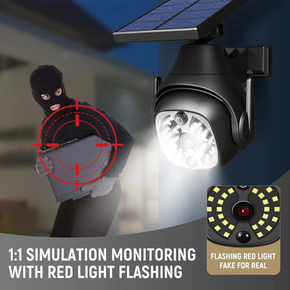 Solar-powered outdoor courtyard lights with human sensing technology