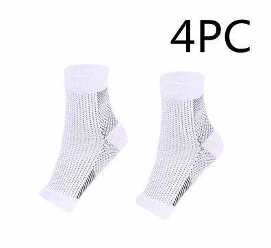Unisex anti-fatigue compression ankle socks for sports and recovery