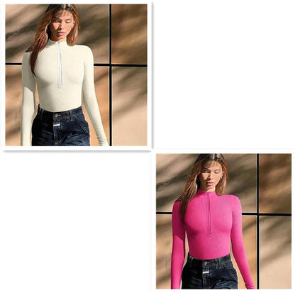 Slimming seamless long sleeve jumpsuit for women in various colors and styles