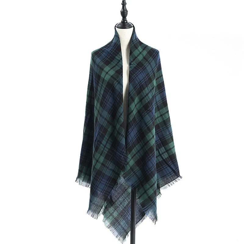 Luxury plus-sized double-sided cashmere-like scarf shawl in various colors