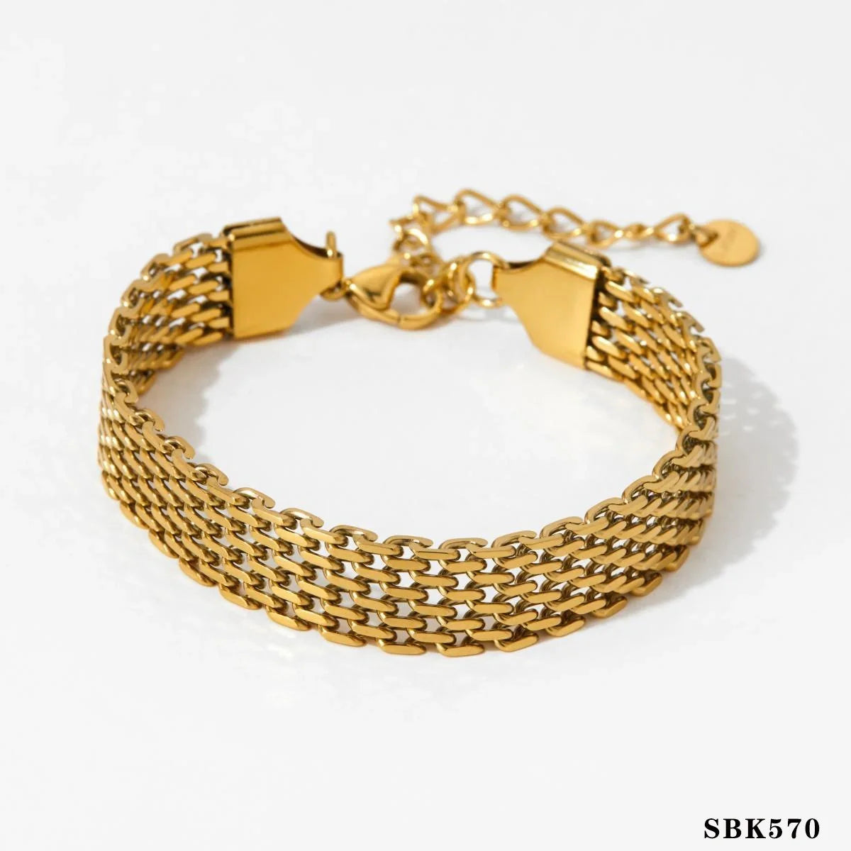 Retro silver crystal heart-shaped women's adjustable bracelet set