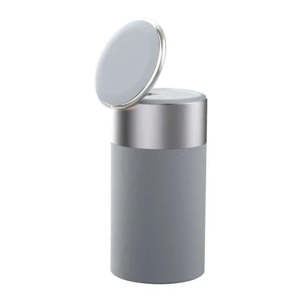 A 3-in-1 device that combines a wireless charger, Bluetooth speaker, and touch-controlled lamp for versatile functionality in the home or office.