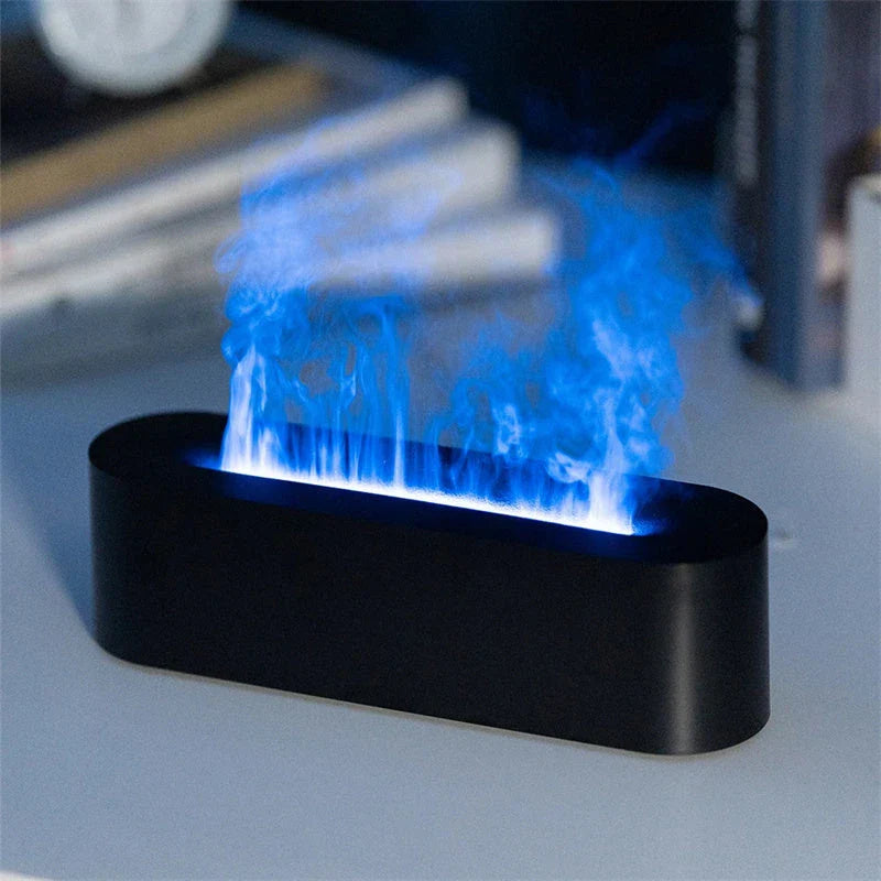 Flame Ambiance Ultrasonic Diffuser with Soothing Aromatherapy and Realistic LED Fire Effect