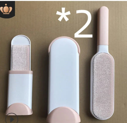 A reusable pet hair remover comb with a self-cleaning base, perfect for removing fur and lint from sofas, chairs, and other upholstery.