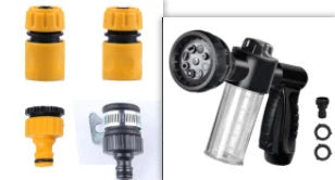 A premium high-pressure automotive foam sprayer with adjustable 8-in-1 spray settings for efficient car washing, garden maintenance, and household cleaning