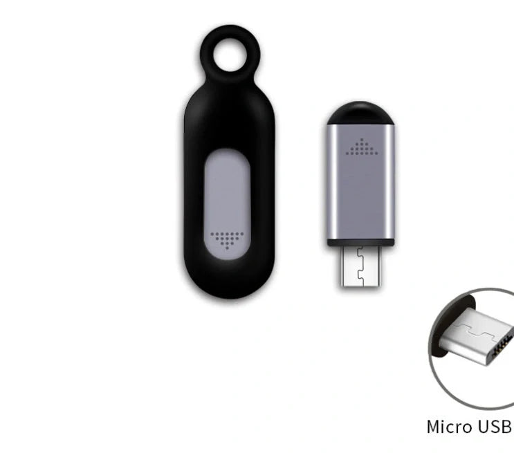 Premium aluminium infrared remote control for smartphones in black, silvery, and tarnish colours