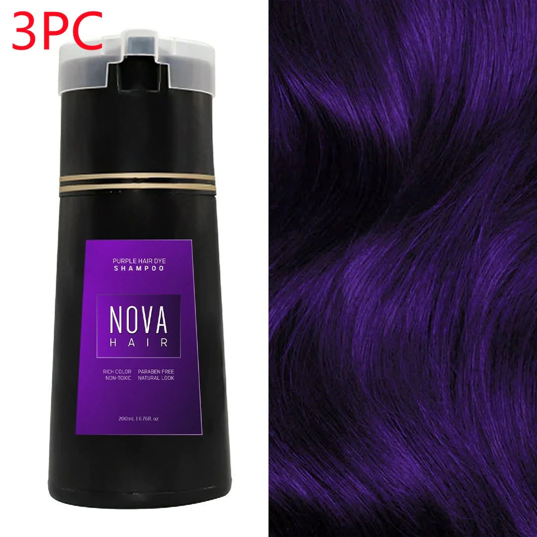 3-in-1 Hair Dye Shampoo for quick grey coverage and hair nourishment