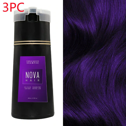 3-in-1 Hair Dye Shampoo for quick grey coverage and hair nourishment