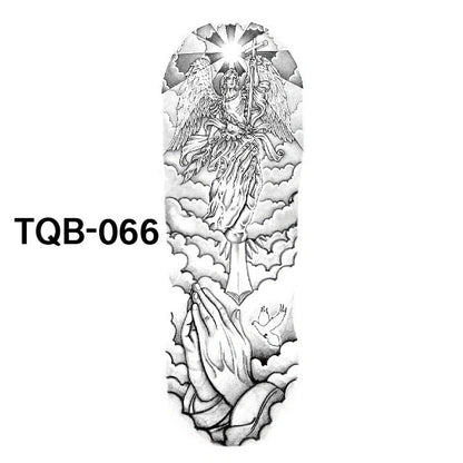Waterproof Full Arm Tattoo Sticker in various colours for temporary body art