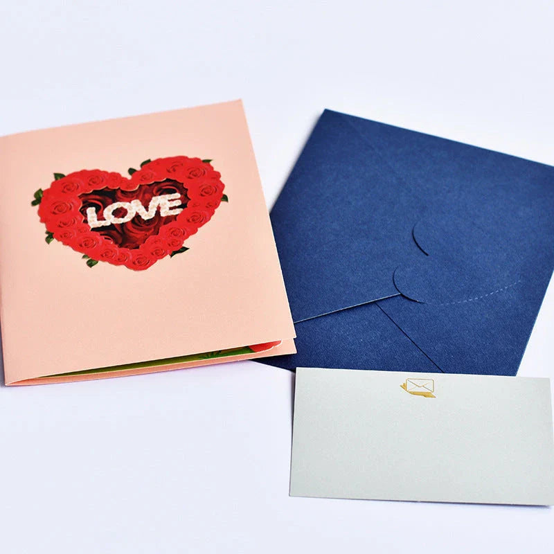 Handcrafted 3D pop-up greeting cards with vibrant floral designs, perfect for birthdays, anniversaries, and other special occasions