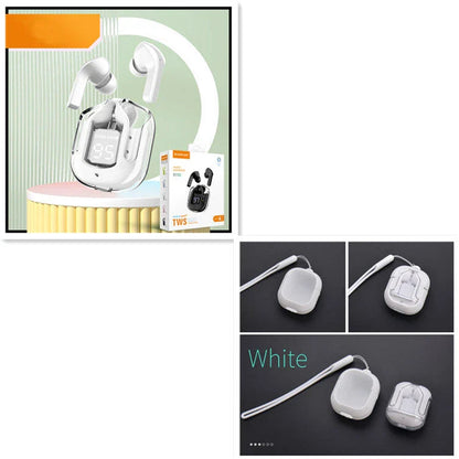 Premium true wireless Bluetooth 5.3 earbuds with digital display, noise reduction, and long battery life.