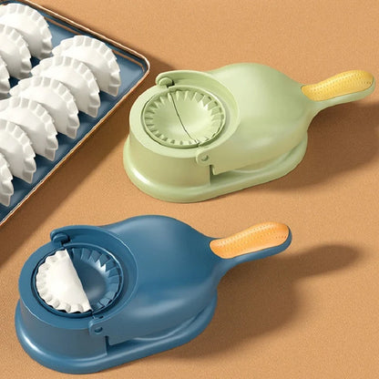 2-in-1 Dumpling Maker with non-slip handle and wavy-shaped dumpling design