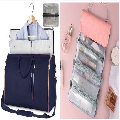 Versatile travel duffel bag for women with waterproof and foldable design, available in various color options