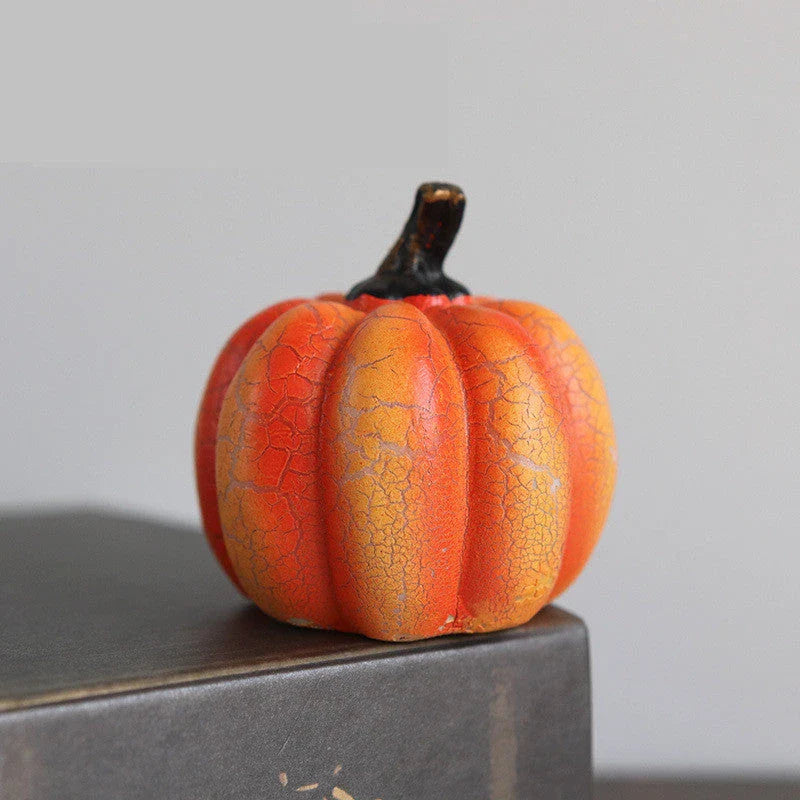 Enchanting Halloween Pumpkin Lantern with vivid pumpkin texture and warm LED lighting
