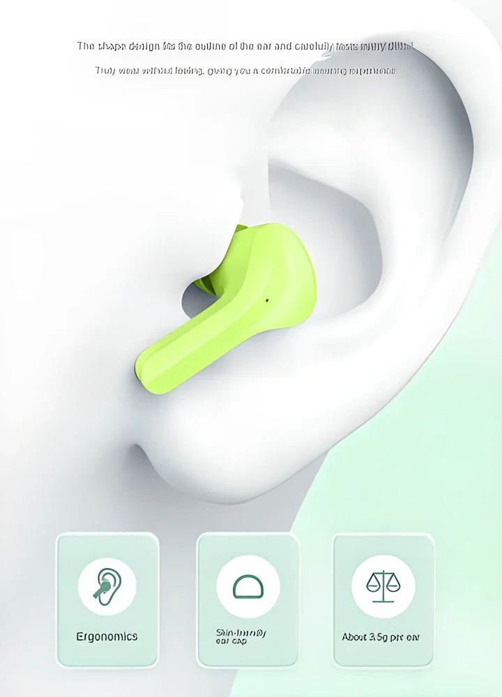 Cutting-Edge Bluetooth 5.0 Noise-Cancelling Earbuds with Sleek Charging Case in various colours