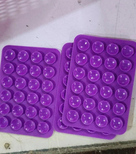 24 Grain Square Silicone Suction Cup for mobile phone and charging bank