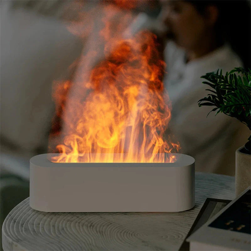 Flame Ambiance Ultrasonic Diffuser with Soothing Aromatherapy and Realistic LED Fire Effect