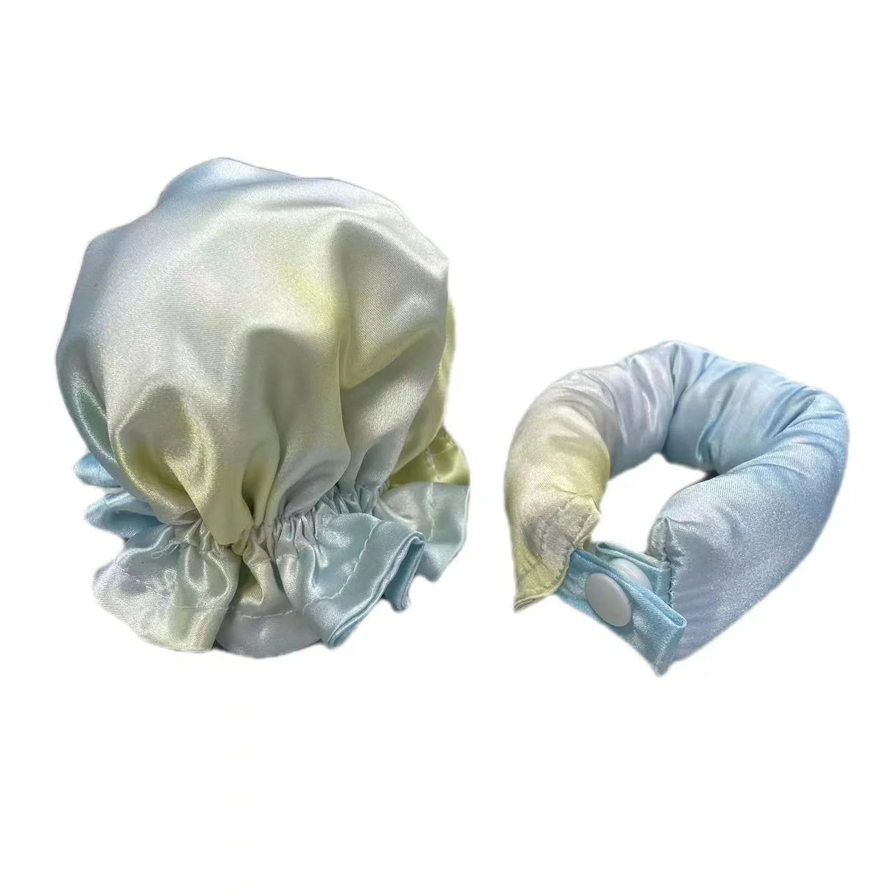 Heatless curl stick with cloth cover for safe overnight hair styling