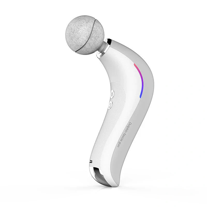 Electric Massage Gun with LCD display and three massage heads for deep tissue therapy