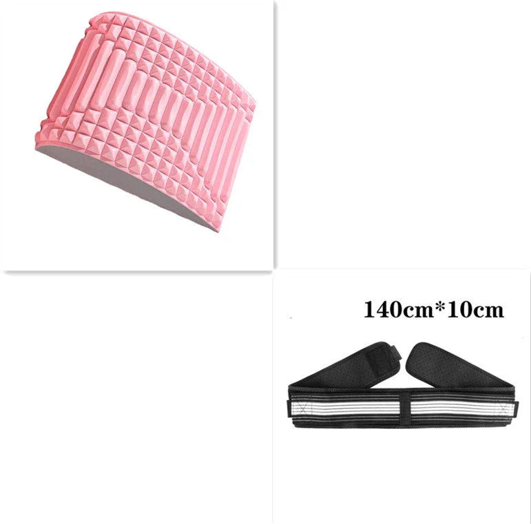 Premium lumbar spine massager for back, neck, and sciatica pain relief made with high-quality EVA foam