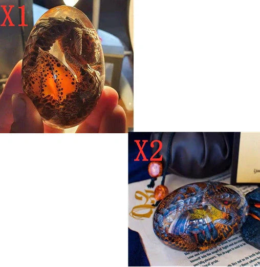 Lava Dragon Egg Desktop Decoration Dinosaur Egg Resin Crafts in various colours