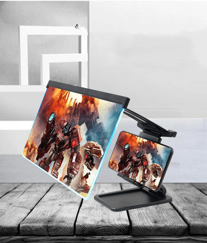 12 Inch Mobile Phone Screen Amplifier with folding shading for iPad movies