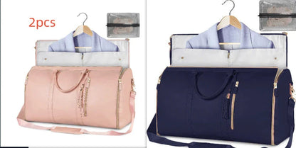 Versatile travel duffel bag for women with waterproof and foldable design, available in various color options