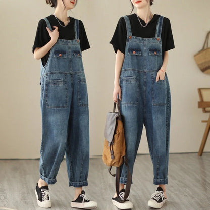 Fashionable denim strap trousers for women in light blue, featuring a tight-fitting Renaissance-inspired design and premium polyester construction