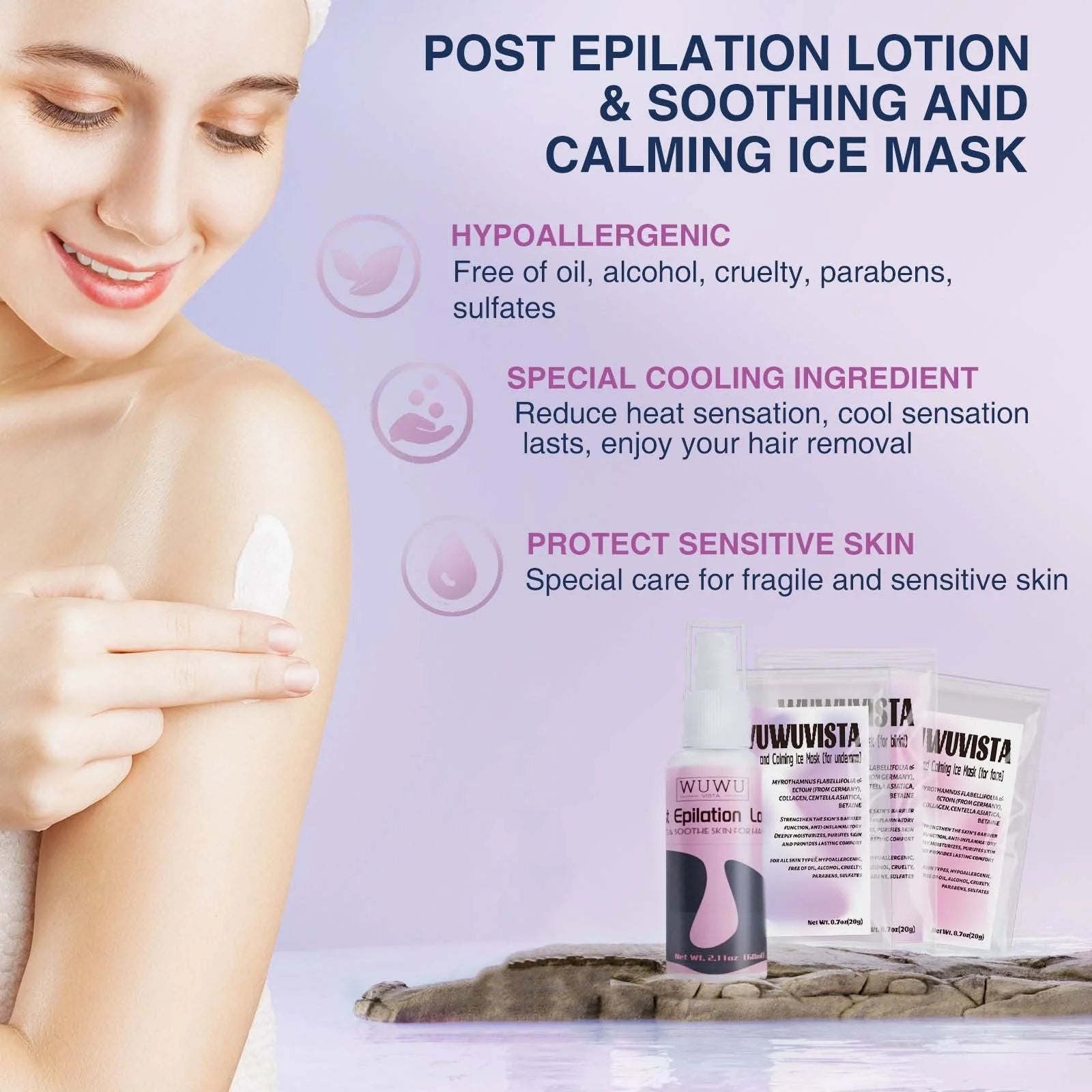 Premium hair removal kit with wax warmer, wax beads, and post-epilation products for smooth, hairless skin