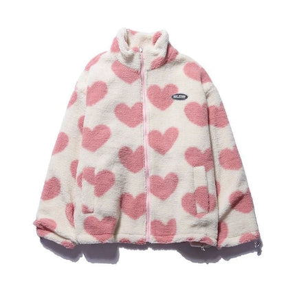 Cosy reversible cotton coat with fleece lining, available in black, pink and sky blue colours