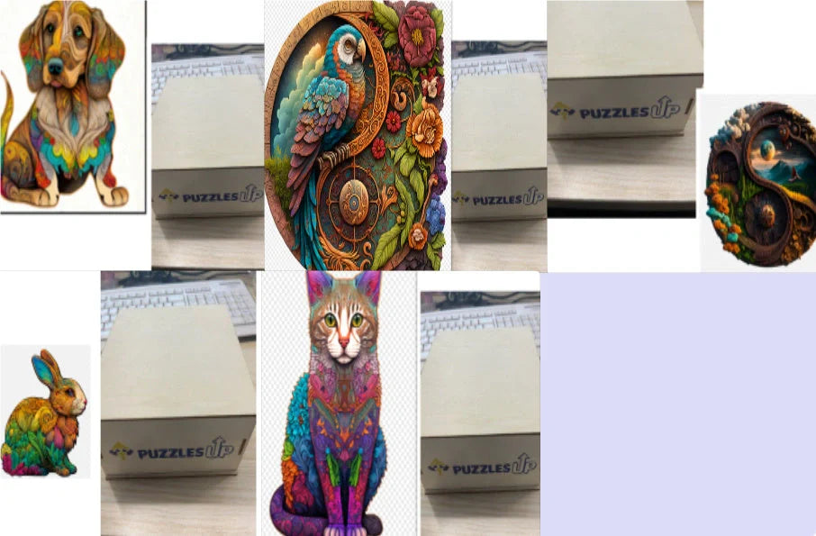 A3 Animal Wooden Puzzle with Box - Premium quality, vibrant animal designs, perfect for family fun