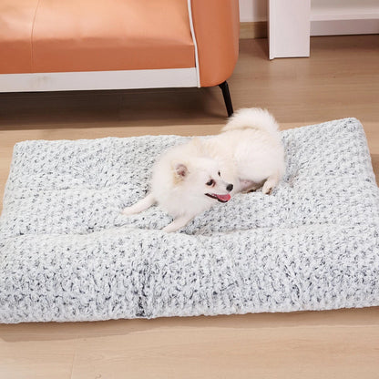 Plush, cushioned dog beds with rose velvet exterior and soft, supportive cotton filling, providing cozy and comfortable sleeping for medium to large dogs