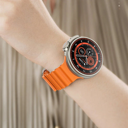 New K9 Smart Watch with 1.39-inch round screen, wireless charging, NFC payment, and comprehensive health monitoring features