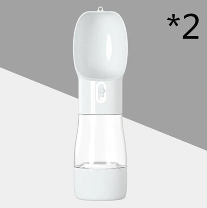 Traveling Out Portable Dog Water Dispenser with food and water compartments